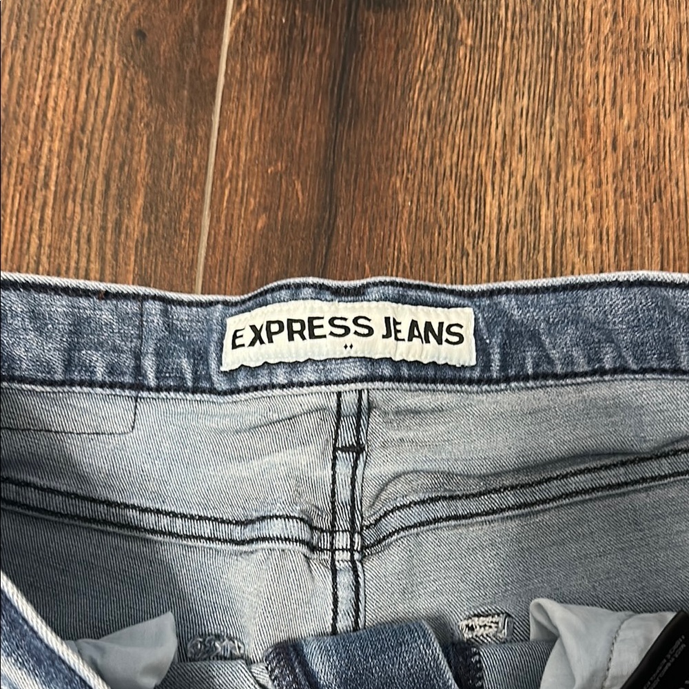 Express Rocco Slim fit Skinny Leg Blue Denim Jeans 31 x 32 - Picture 3 of 6